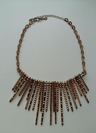 Розкішне золоте кольє