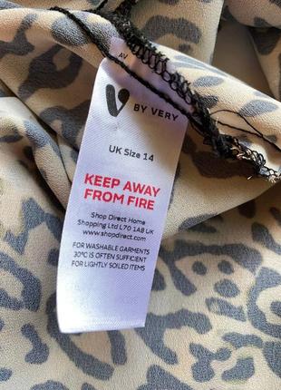 Рубашка (блуза) в актуальный леопардовый принт бренда by very.3 фото