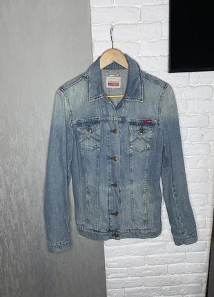 Джинсова куртка джинсовка mustang , m1 фото