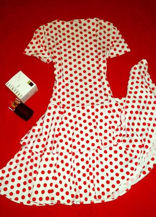 Невероятное  винтажное платье в горошек с двумя шлярками в стиле  ретро от marcelle crifon5 фото