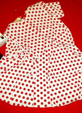 Невероятное  винтажное платье в горошек с двумя шлярками в стиле  ретро от marcelle crifon10 фото