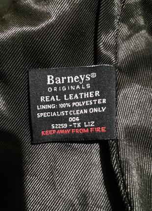 Кожаная куртка блейзер barneys originals,2 фото