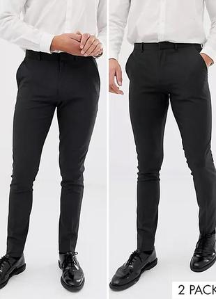 Узкие брюки штаны  asos super skinny