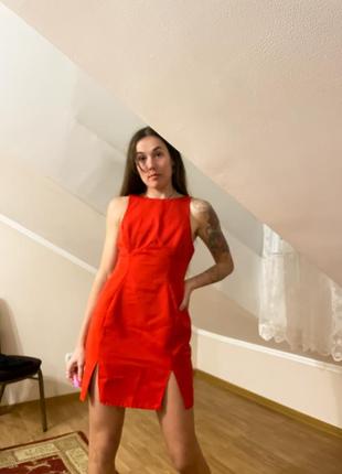 Asos платье платье красное3 фото