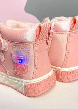 Дитячі демісезонні черевики для дівчинки - том.м з підсвіткою 💗2 фото