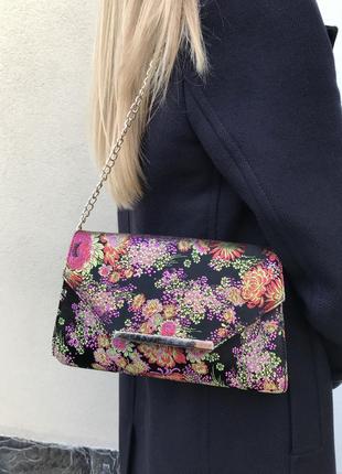 Красивая,жакардовая сумочка,клатч вечерняя,нарядная с вышивкой,этно,бохо стиль  new look