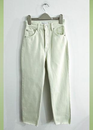 Джинси з високою посадкою zara denim jeans
