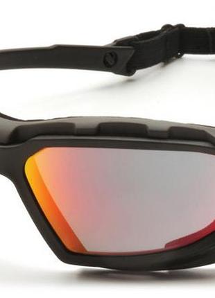 Балістичні окуляри pyramex highlander plus red sky mirror