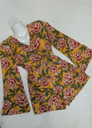 Комбинезон/ромпер в цветочный принт new look