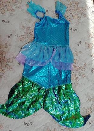 Карнавальное новогоднее платье русалки  на 4-5лет1 фото