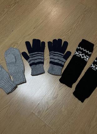 Три пари рукавиць для дітей
