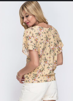 Блуза рубашка в квітковий принт