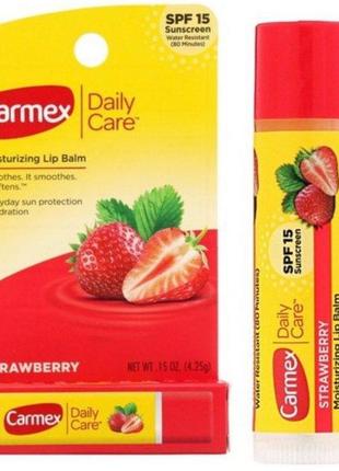 Бальзам для губ carmex суниця, стік 4,25гр2 фото