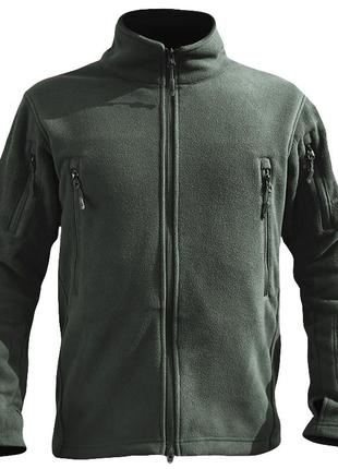 Чоловіча флісова кофта s.archon hsd06 green s тактична військова толстовка з кишенями на рукавах