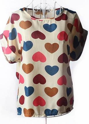 Легкая блузка из искусственного шелка