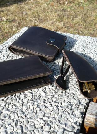 Комплект: гаманець, обкладинка для автодокументів та ключниця1 фото