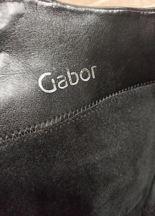 Демисезонные кожаные сапоги gabor10 фото