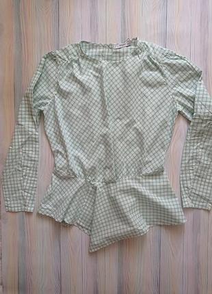Блуза в клітинку mango m ю7147