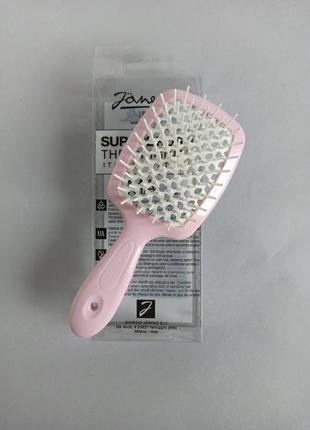 Гребінець для волосся janeke 1830 superbrush small the original italian ніжно рожева2 фото