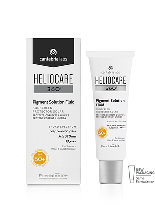 Солнцезащитный флюид 360º pigment solution fluid spf50 heliocare