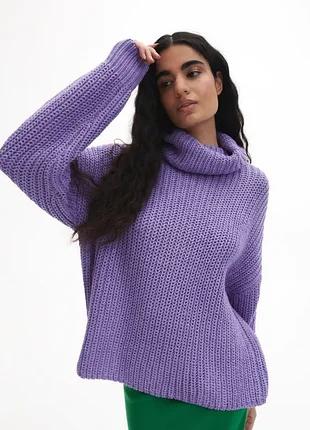 Фиолетовый свитер reserved 4