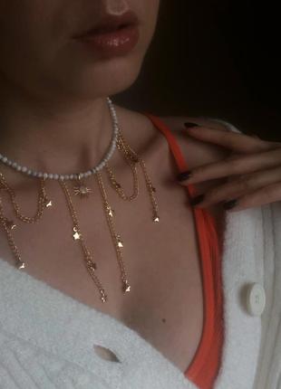 Чокер с натуральными камнями