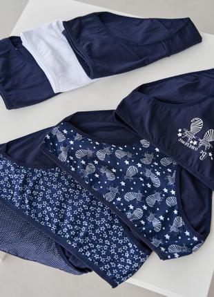 Набір жіночих трусиків тижневок батал - 7 шт. - 724098