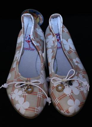 Кожаные балетки kowalski