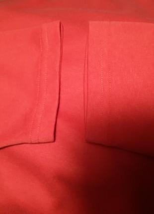 Жіночий яскраво-червоний лонгслів, водолазка, гольф.5 фото