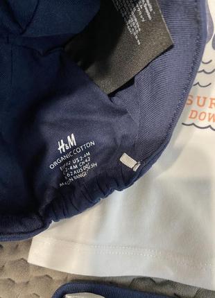 Комплект футболка шорти кепка h&amp;m5 фото