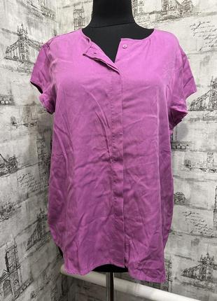 Фиолетовая блуза на пуговках
