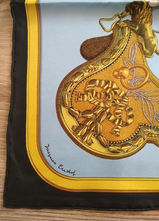 Великолепный шелковый платок hermes grand apparat,100% оригинал