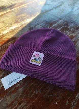Шапка на девочку на обхват 50-52 см