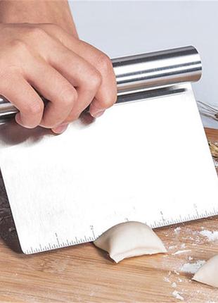 Шпатель кондитерський лопаткаміталічний скребок 15 см