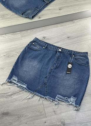 Юбка джинсовая boohoo