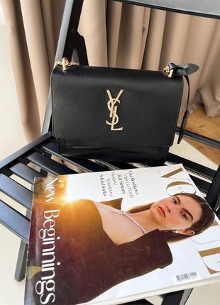 Сумка клатч в стиле saint laurent silver sneaker classic black