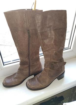 Сапоги демисезонные кожаные"faith" 41 полномерный размер