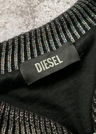 Diesel knit women’s bomber jacket женская куртка бомбер вязаный дизель редкий размер s с6 фото