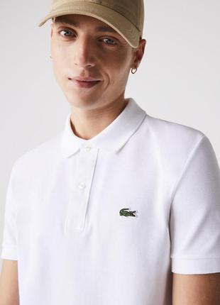 Футболка-поло lacoste erkek polo slim fit ph4012 0013 фото