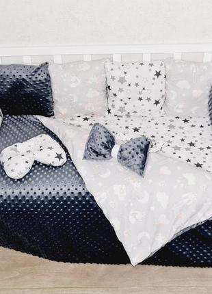 Постіль з подушечками на 3 сторони