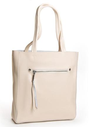 Женская кожаная сумка шоппер кожаный3 фото