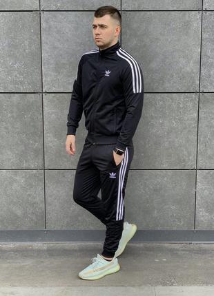 Якісний спортивний костюм чоловічий, олімпійка та штани з лого adidas