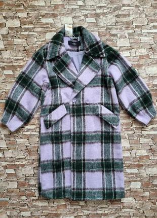 Картате весняне пальто міді cropp.