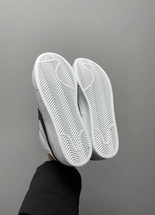 Nike blazer mid platform ‘white black’9 фото