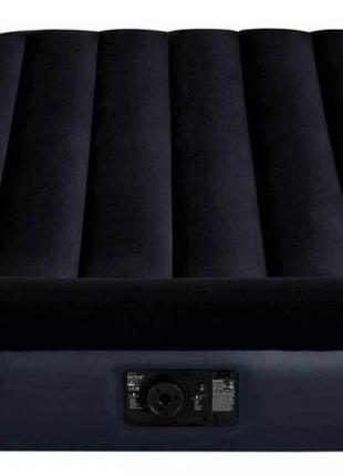 Надувний одномісний матрац ліжко з вбудованим насосом і підголівником intex 64146, 99х191х25 см3 фото