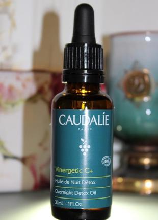 Нічна олія для обличчя caudalie vinergetic з + overnight ultox oil