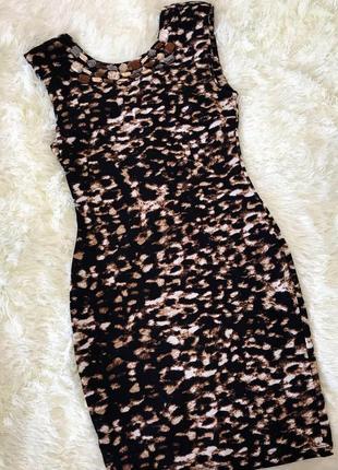 Леопардовое платье1 фото