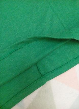 Зелене трикотажне плаття по фігурі, розм.s4 фото