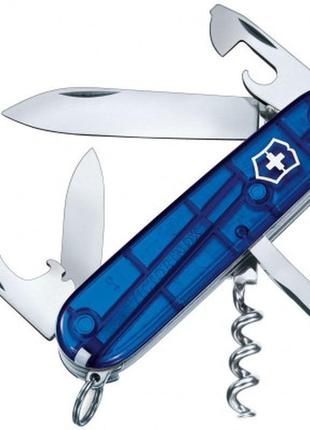 Нож victorinox spartan transparent blue blister (1.3603.t2b1)