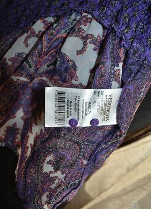 Шифоновая стройнящая блузка, баска, резинка3 фото
